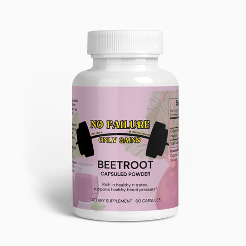 Beetroot Capsules Powder Supplement - No Failure Only Gains