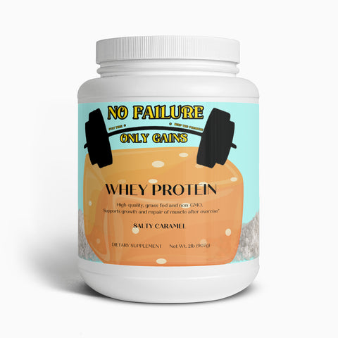 Whey Protein (Salty Caramel Flavour) Powder - No Failure Only Gains